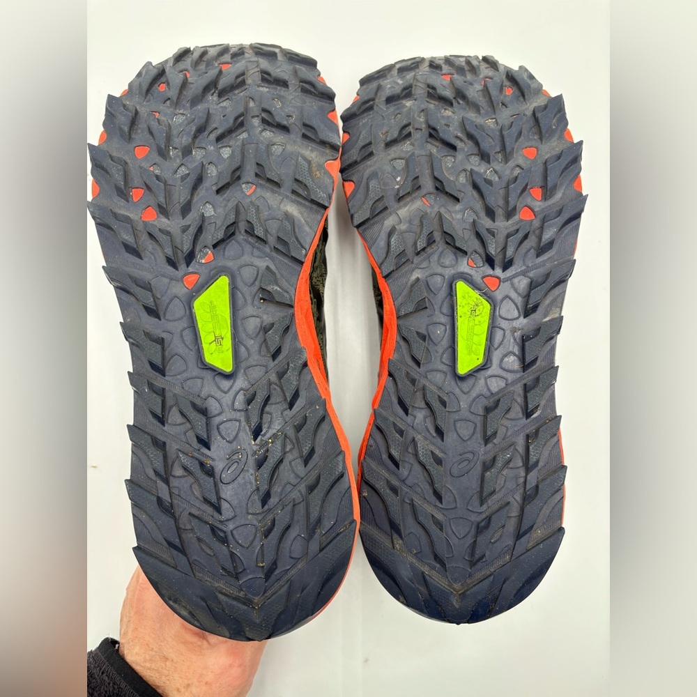 ASICS‎ GEL-Trabuco Trail Running Shoes Men’s Size 10 Olive Green Orange Sneakers - Picture 3 of 7